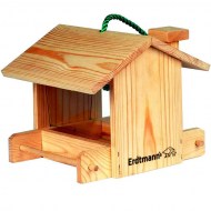 Natural mangiatoia per uccelli selvatici in legno per esterno