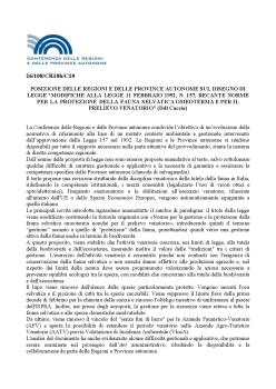 Doc Regioni e province autonome su DDL caccia.pdf