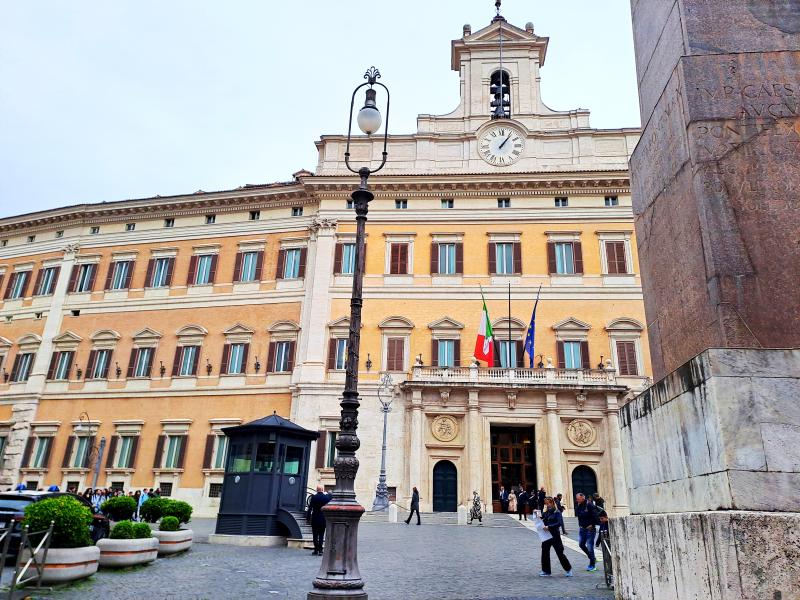 La sede della Camera dei Deputati a Roma