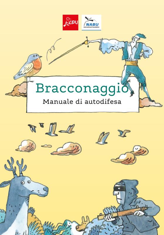 La copertina del fumetto "Bracconaggio, Manuale di autodifesa"