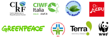 I loghi delle 8 associazioni italiane