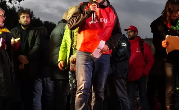 Il consigliere nazionale della Lipu Giorgio Berardi sul palco